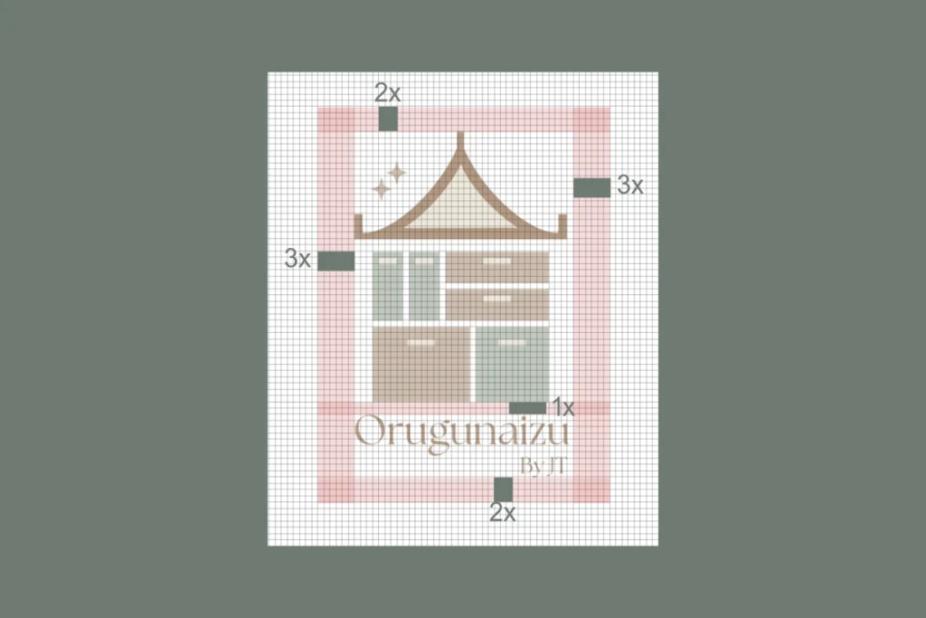 Orugunaizu by JT 10 Orugunaizu Logo Spacing Guideline
