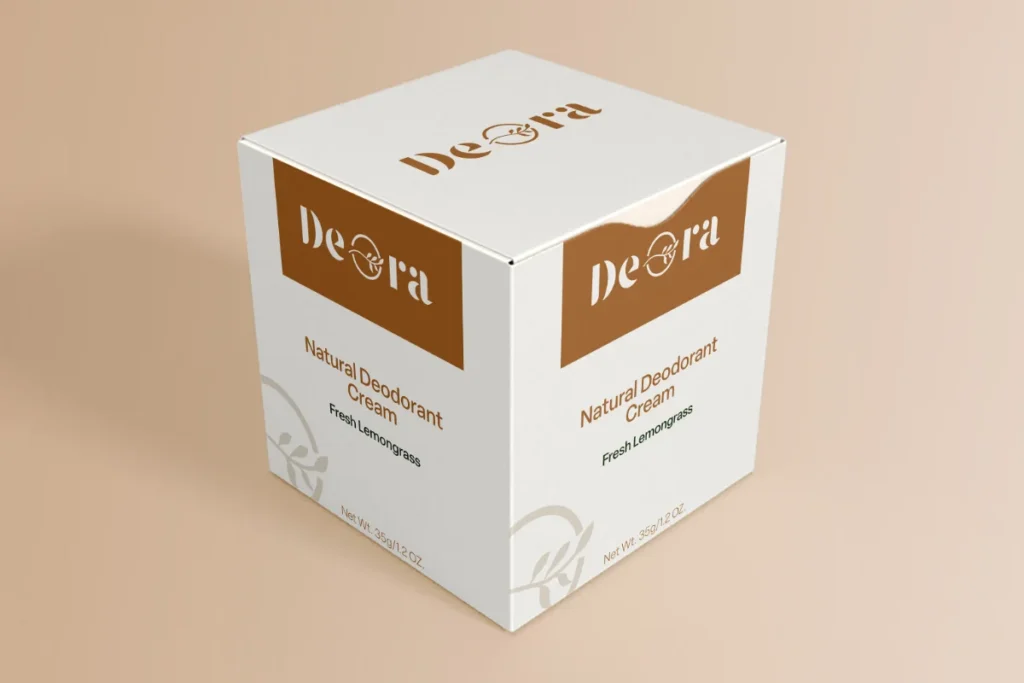 Deora Natural Deodorant 5 Deora packaging design